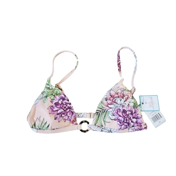LETARTE Cabo Blush Pink Floral Print Bikini sz XS - Picture 6 of 16